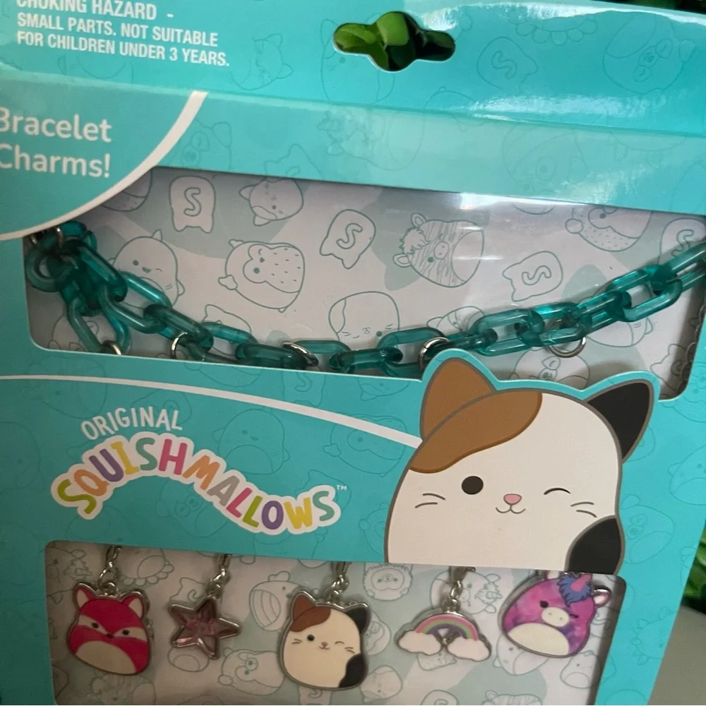 Squishmallows Mix & Match Charm Bracelet Set NEW